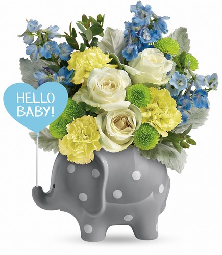 <b>Hello Sweet Baby - Blue</b> from Scott's House of Flowers in Lawton, OK